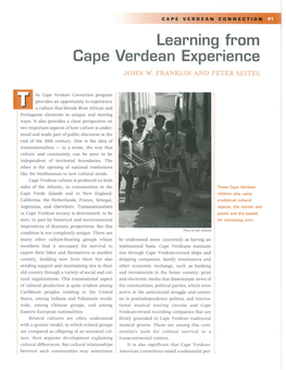 Learning from Cape Verdean Experience