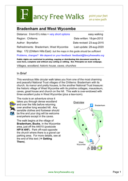 Bradenham and West Wycombe