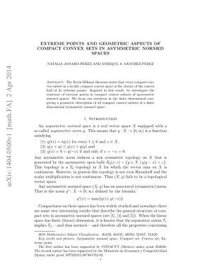 Extreme Points and Geometric Aspects of Compact Convex Sets In