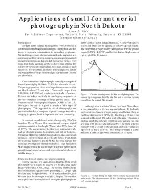Applications of Small-Format Aerial Photography in North Dakota James S
