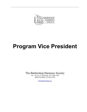 Program Vice President