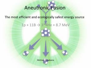 Aneutronic Fusion