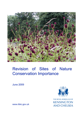 Revision of Sites of Nature Conservation Importance