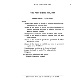 The West Indies Act, 1962