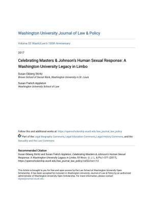 Celebrating Masters & Johnson's Human Sexual Response: A