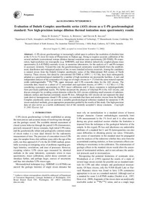 Evaluation of Duluth Complex Anorthositic Series (AS3) Zircon As A