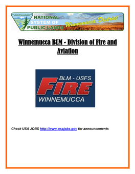 Winnemucca BLM - Division of Fire and Aviation