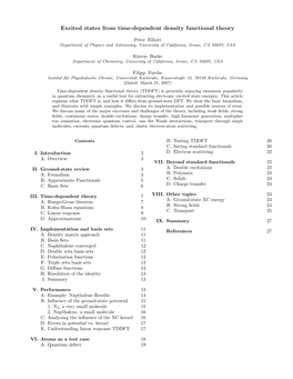 Excited States from Time-Dependent Density Functional Theory