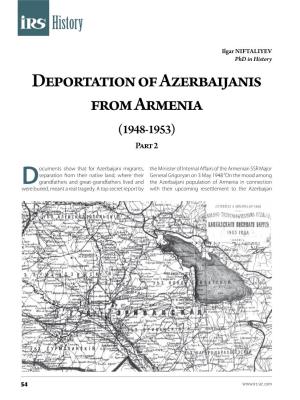 Deportation of Azerbaijanis from Armenia (1948-1953) Part 2