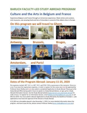 Culture and the Arts in Belgium and France Experience Belgium and France Through an Immersive Experience