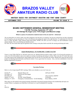 Brazos Valley Amateur Radio Club