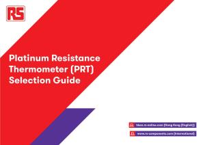 Platinum Resistance Thermometer (PRT) Selection Guide