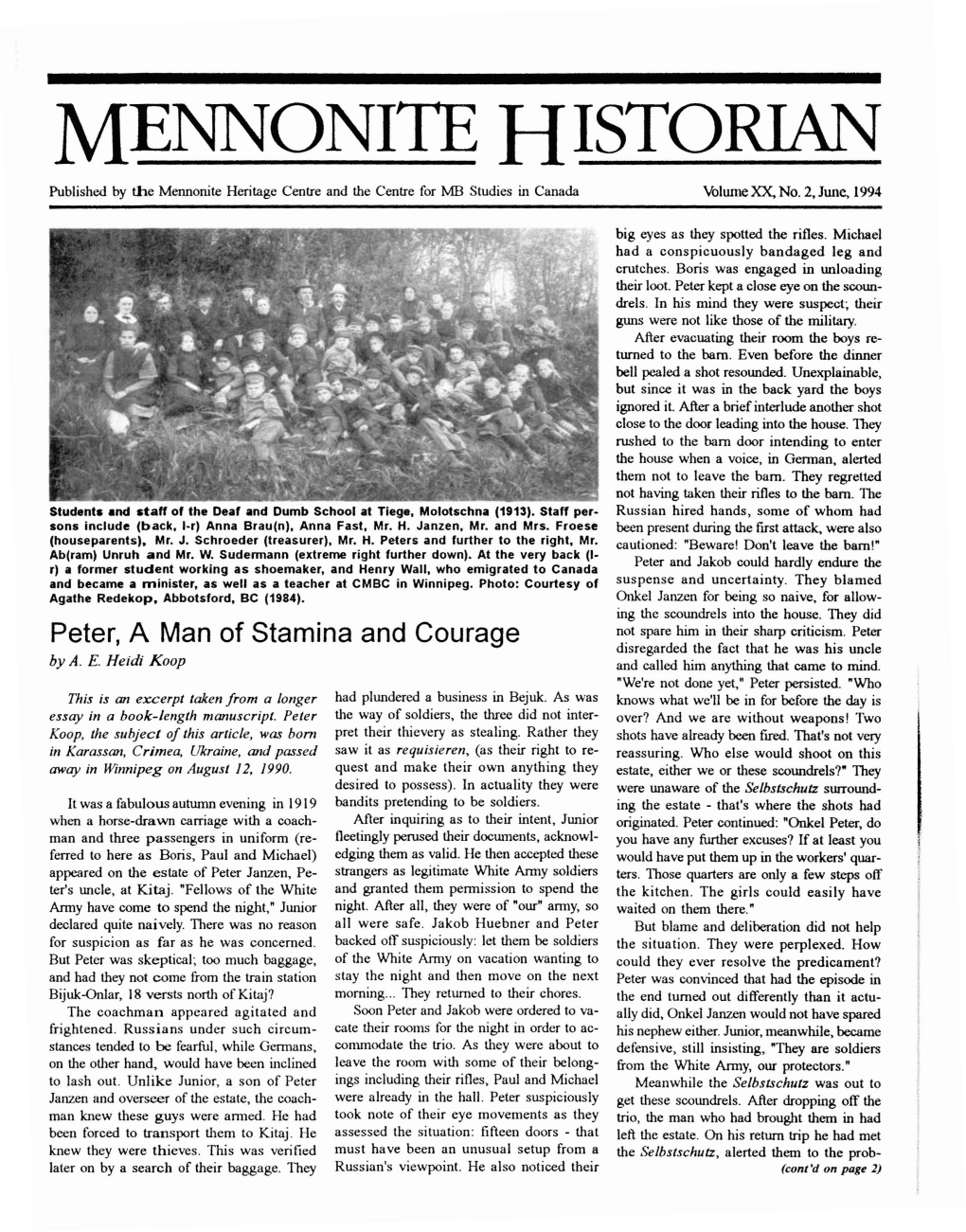 Vol. 20, No. 2 (Jun. 1994)