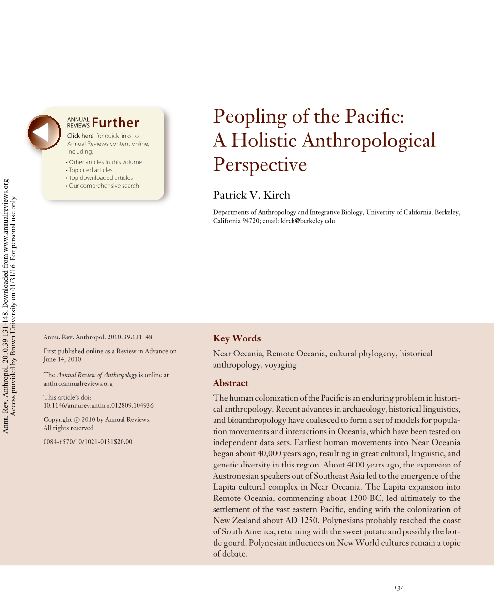 Peopling of the Pacific