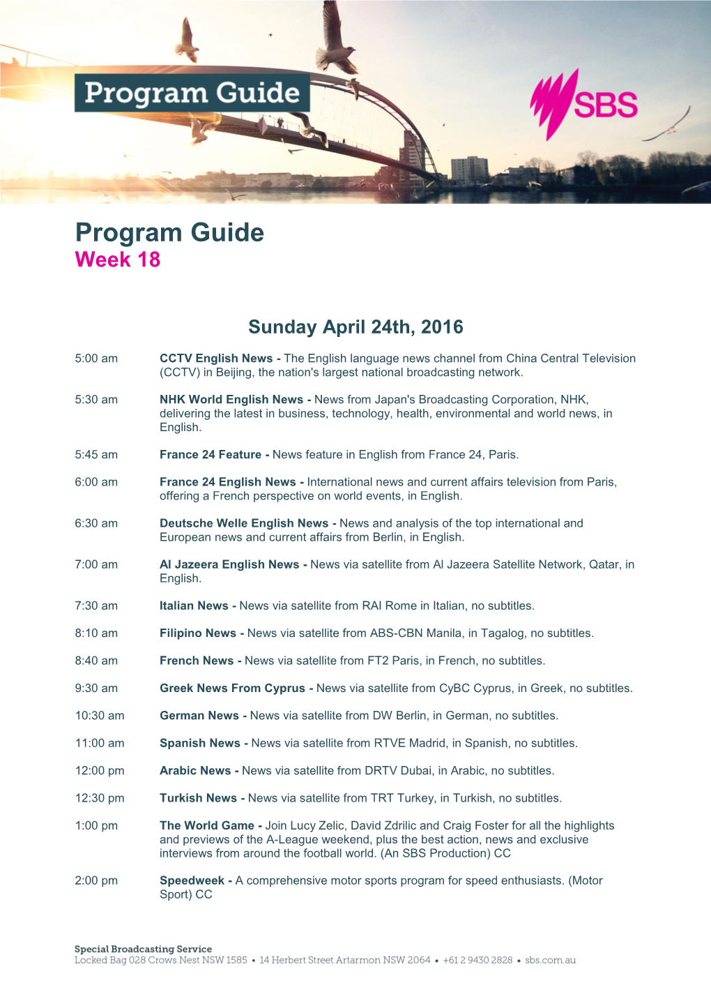 Program Guide Week 18