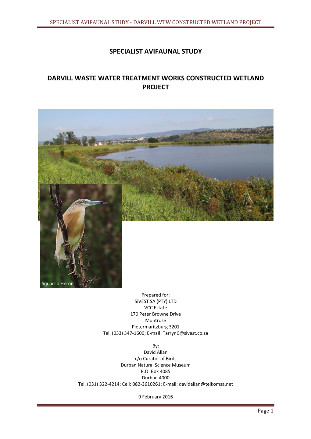 Darvil Constructed Wetland Avifauna Report.Pdf