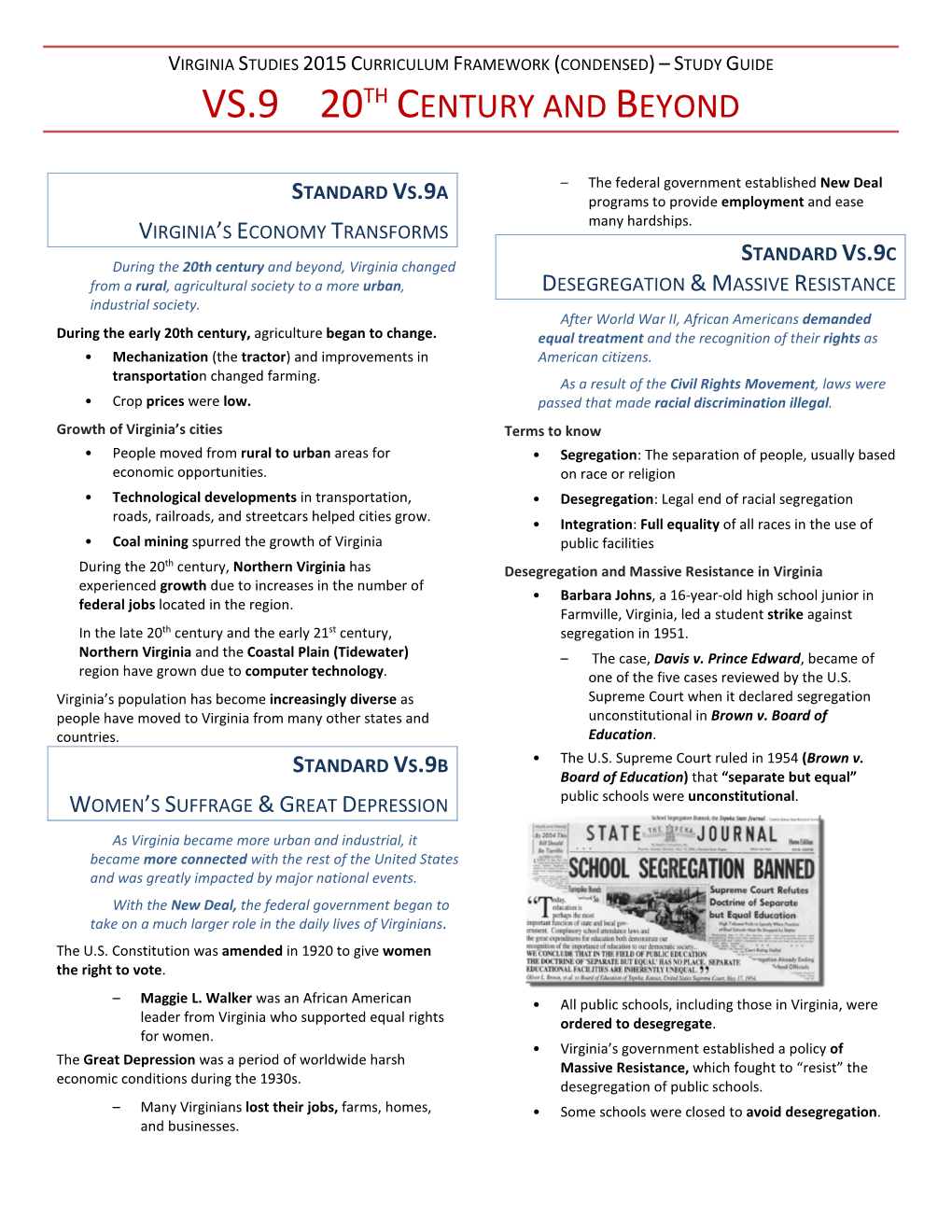 Vs.9 20Th Century and Beyond