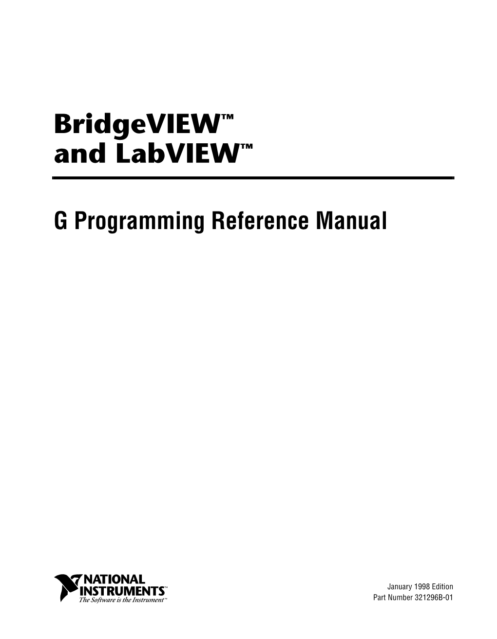 Archived: G Programming Reference Manual