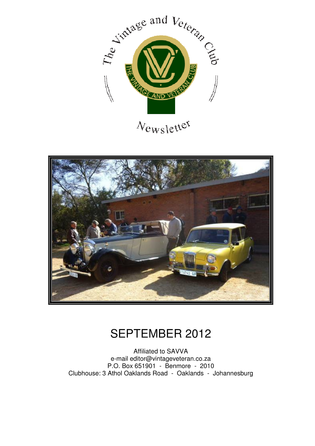 VVC Newsletter September 2012