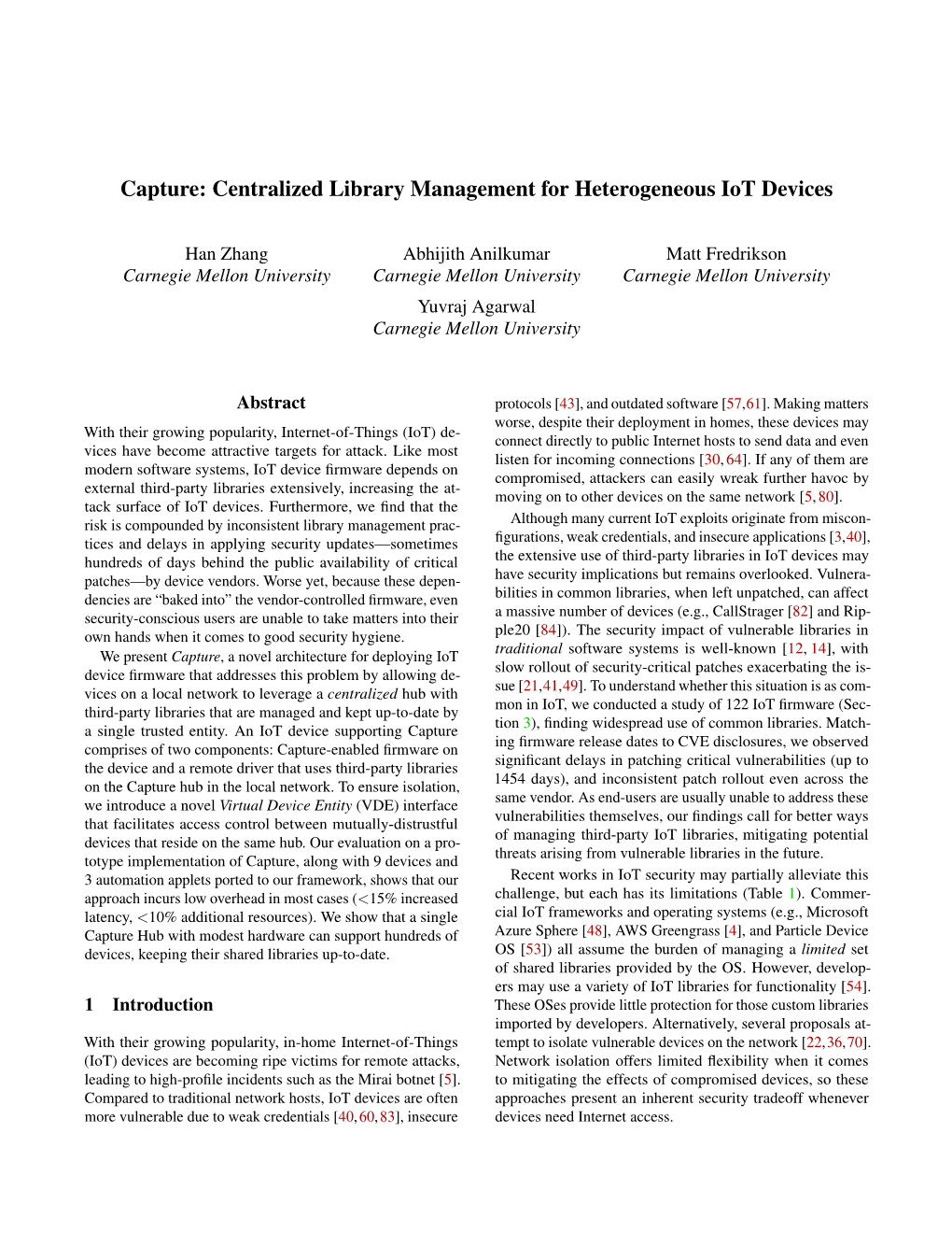 Centralized Library Management for Heterogeneous Iot Devices