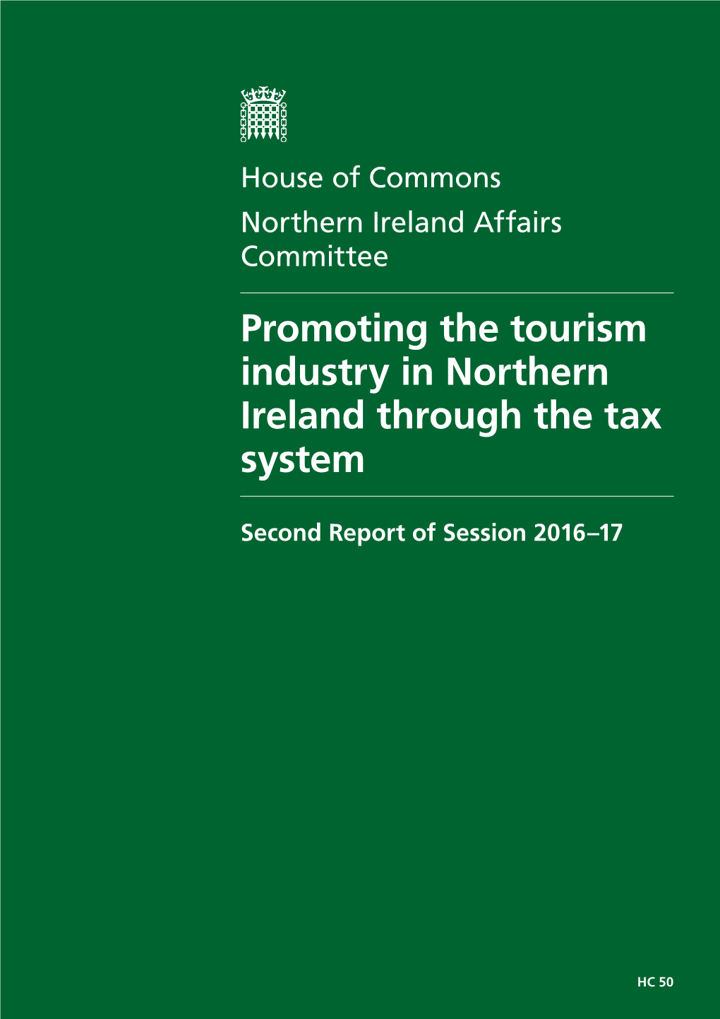 Promoting the Tourism Industry in Northern Ireland Through the Tax System