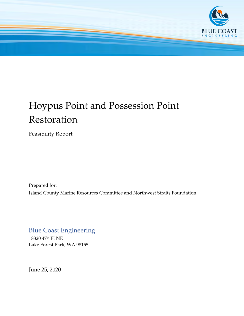 Hoypus and Possession Points Restoration Feasibility Report