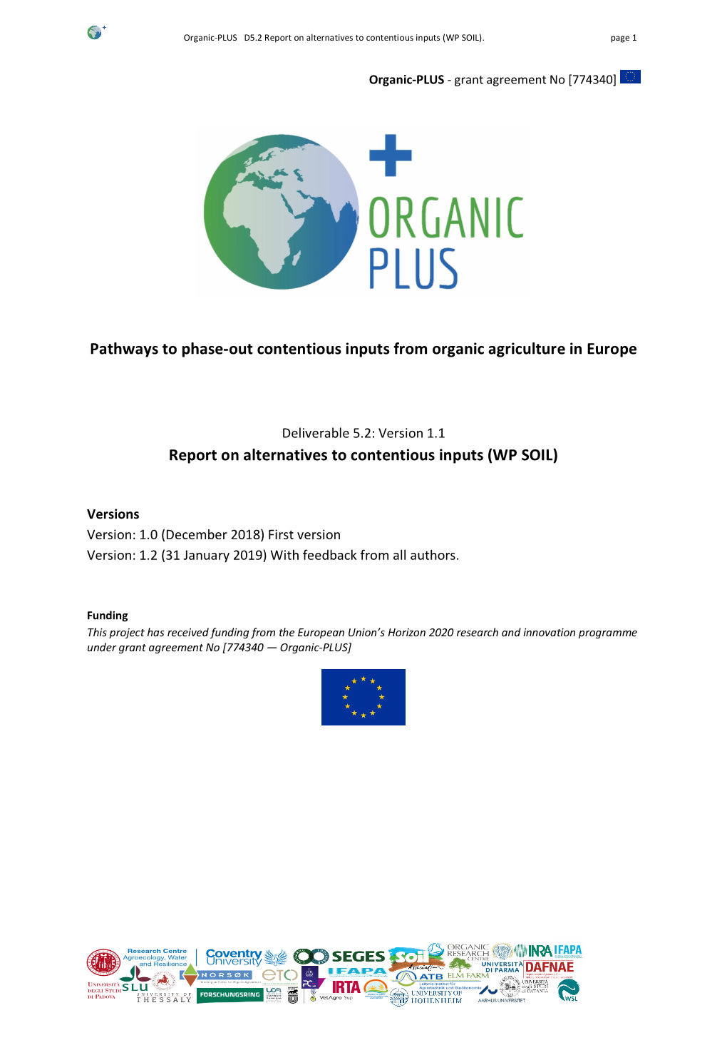 Report on Alternatives to Contentious Inputs (WP SOIL)