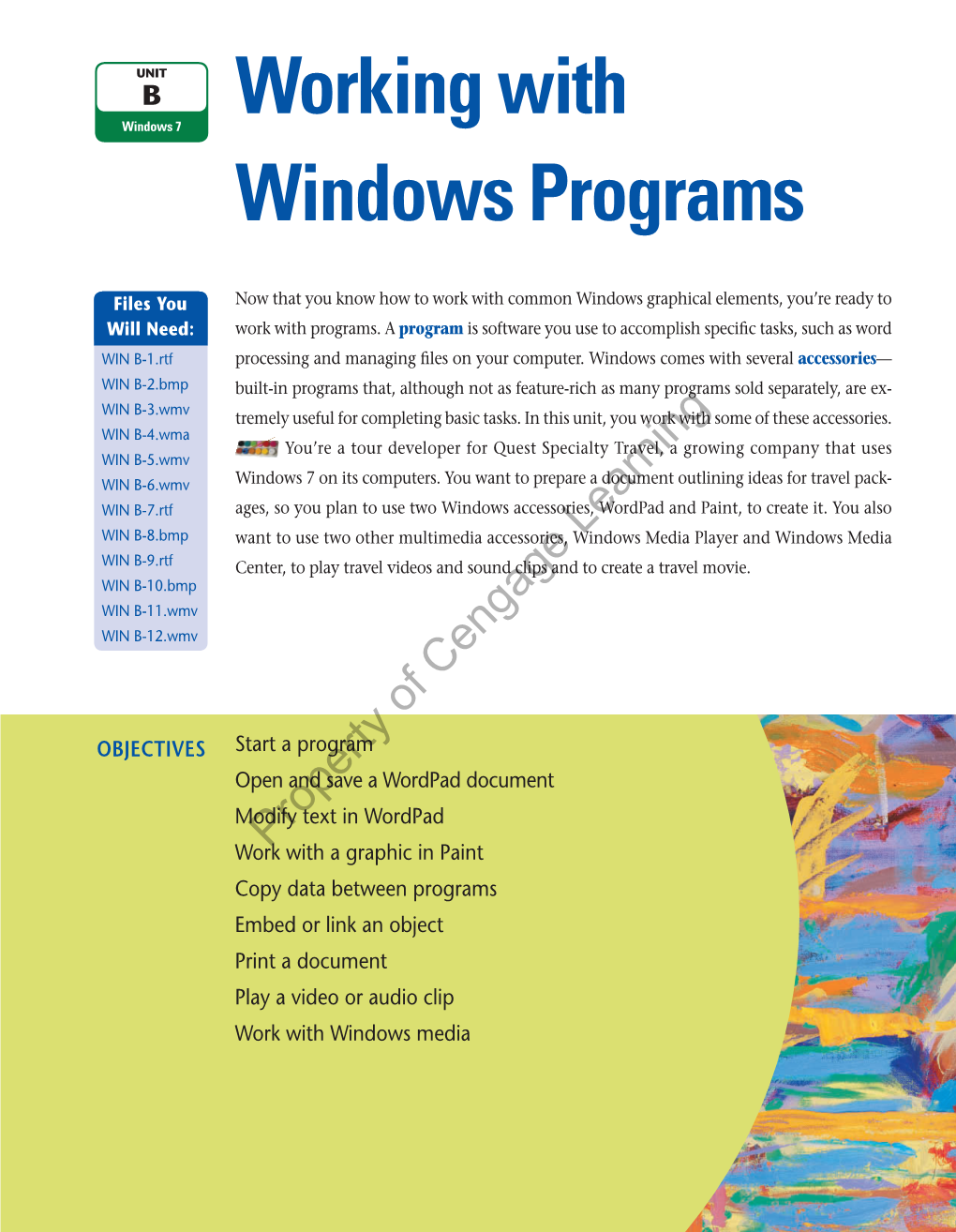 Working with Windows Programs