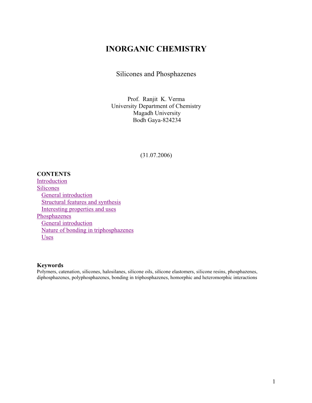 Inorganic Chemistry