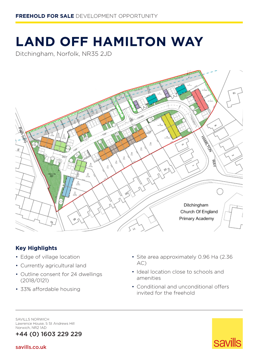 LAND OFF HAMILTON WAY Ditchingham, Norfolk, NR35 2JD