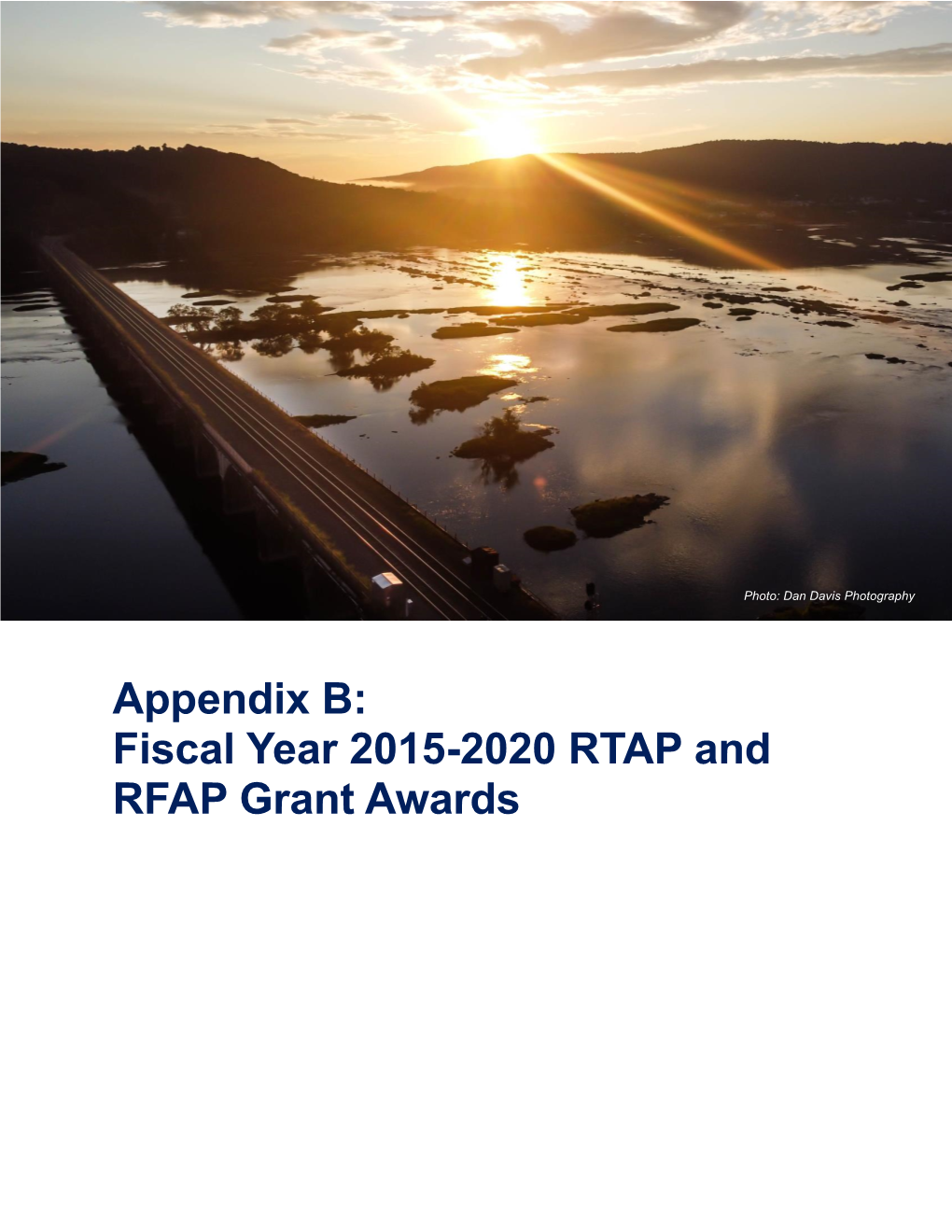 Appendix B: Fiscal Year 2015-2020 RTAP and RFAP Grant Awards