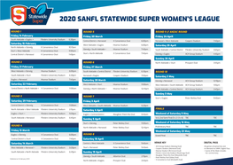 2020 Sanfl Statewide Super Women's