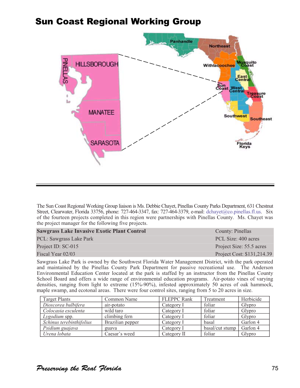 Sun Coast Regional Working Group