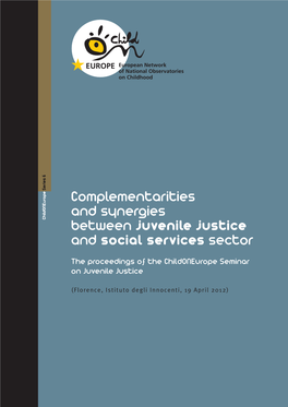 Complementarities and Synergies Between Juvenile Justice and Social Services Sector