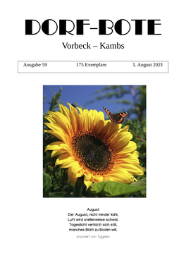Vorbeck – Kambs