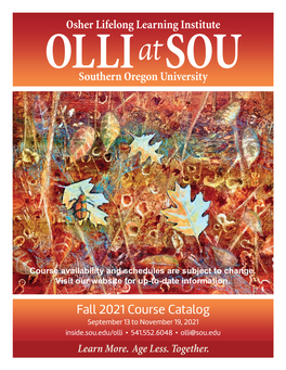 OLLI at SOU Fall 2021 Course Catalog