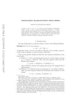 Arxiv:2009.11521V2 [Math.GT] 4 Mar 2021