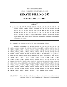 Senate Bill No. 357
