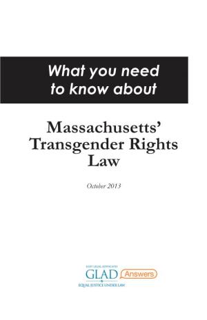 Massachusetts' Transgender Rights