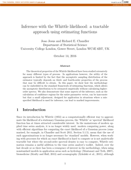 Inference with the Whittle Likelihood: a Tractable Approach Using Estimating Functions