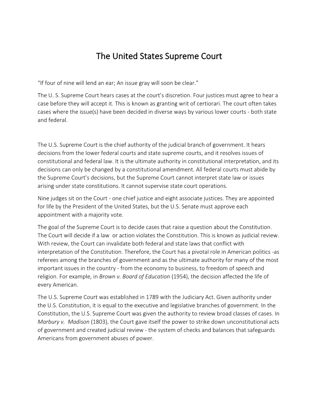 Download the United States Supreme Court