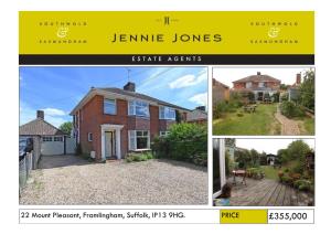 £355,000 22 Mount Pleasant, Framlingham, Framlingham Is an Ancient Market Town Which Is Famous for Its Historic Castle