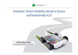 Iniziative Smart Mobility Attuali E Future Sull'autostrada