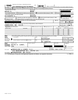 US Individual Income Tax Return Sign Here Paid Preparer Use Only Uu X