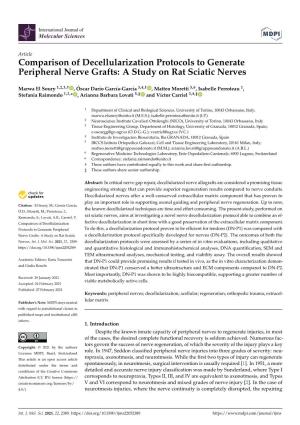 Comparison of Decellularization Protocols to Generate Peripheral Nerve Grafts: a Study on Rat Sciatic Nerves