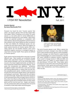 I FISH NY Newsletter Fall, 2011