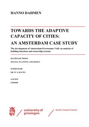 Towards the Adaptive Capacity of Cities