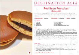 Red Bean Pancakes (Dorayaki)