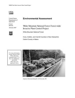 Environmental Assessment White Mountain National Forest Forest