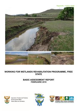 Working for Wetlands Rehabilitation Programme, Free State Basic